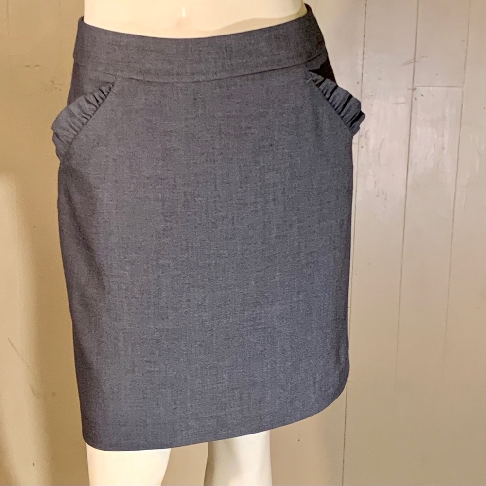 Ann Taylor Loft grey skirt with pocket!!!